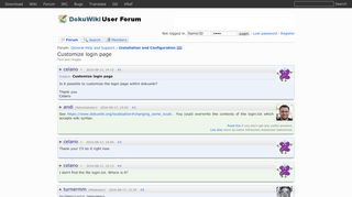 
                            4. Customize login page - DokuWiki User Forum