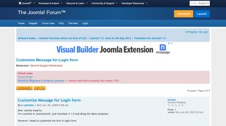 
                            4. Customize Message for Login form - Joomla! Forum ...