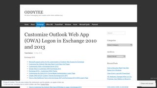 
                            4. Customize Outlook Web App (OWA) Logon in Exchange 2010 ...