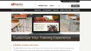 
                            3. Customize Your Training Experience - Edu Risk Solutions