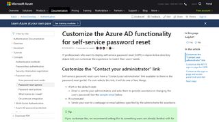 
                            9. Customizing Azure AD self-service password reset - Azure Active ...