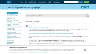 
                            3. Customizing communities login page - Salesforce Developer Community