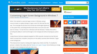 
                            6. Customizing Logon Screen Background in Windows 7