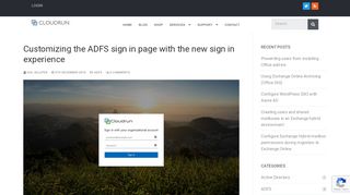 
                            3. Customizing the ADFS sign in page with the new sign in experience ...