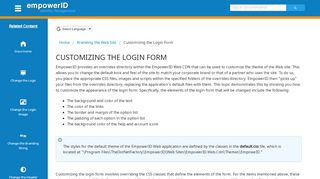 
                            3. Customizing the Login Form - EmpowerID