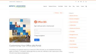 
                            4. Customizing Your Office 365 Portal - Peters & Associates