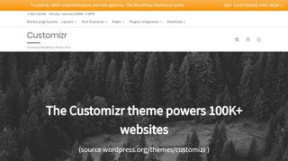 
                            6. Customizr – Customizr WordPress Theme (Pro)