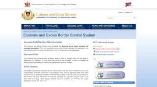 
                            8. Customs Border Control System - Customs and Excise Division