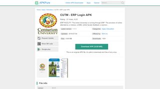 
                            6. CUTM - ERP Login APK download | APKPure.co
