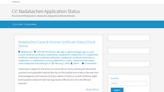 
                            6. CV: Nadakacheri Application Status - The Lot …