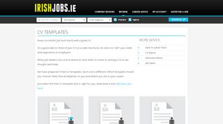 
                            6. CV Templates - Best jobs Ireland has to offer | IrishJobs.ie
