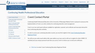 
                            4. Cvent Contact Portal - University of Mississippi Medical Center
