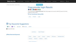 
                            7. Cvpg provider login Results For Websites Listing - SiteLinks.Info