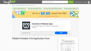 
                            7. CVS Application Form - Edit, Fill, Sign Online | Handypdf