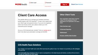 
                            5. CVS Health CCA Portal Homepage