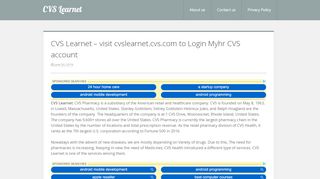 
                            6. CVS Learnet - learnet cvs