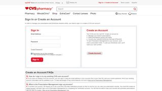 
                            6. CVS pharmacy - Sign-in or Create an Account