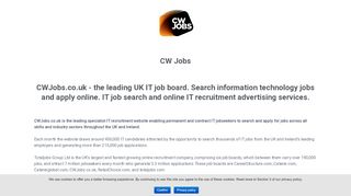
                            6. CW Jobs Recruiter Login Alternative - cwjobs.co.uk …