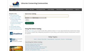 
                            1. C/W MARS, Inc. | Libraries Connecting Communities