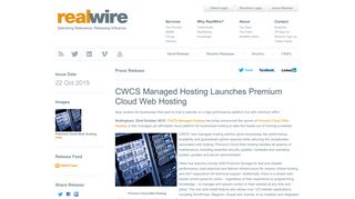 
                            9. CWCS Managed Hosting Launches Premium Cloud Web ...