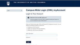 
                            2. (CWL) myAccount - University of British Columbia