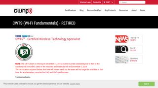 
                            2. CWTS (Wi-Fi Fundamentals), CWNP - Certified Wireless Technology ...