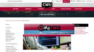 
                            4. CWU Service Desk | myCWU Login Help