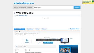 
                            4. cxntv.com at Website Informer. | cXn.TV. Visit CXn TV.
