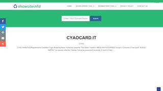 
                            4. cyaocard.it - CYAO - showsiteinf.org