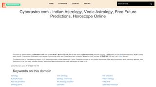 
                            5. Cyberastro.com - Indian Astrology, Vedic Astrology, Free ...