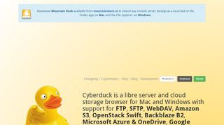 
                            1. Cyberduck | Libre server and cloud storage browser for Mac ...