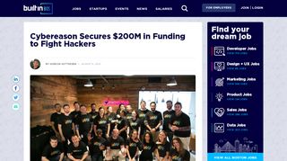 
                            8. Cybereason Secures $200M in Funding to Fight Hackers ...