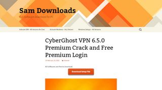 
                            9. CyberGhost VPN 6.5.0 Premium Crack and Free Premium Login ...