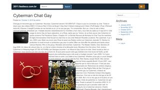 
                            7. Cyberman Chat Gay | 2011.festieco.com.br
