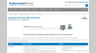 
                            8. Cyberoam VPN (SSL VPN and IPSec) | CyberoamWorks.com