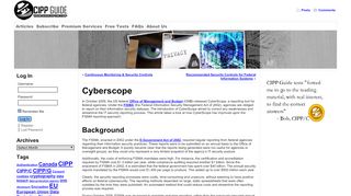 
                            2. Cyberscope | CIPP Guide