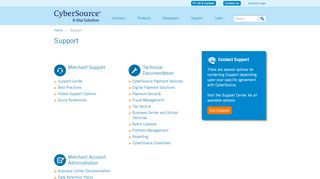 
                            3. CyberSource Support - CyberSource