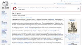 
                            2. Cyberspace - Wikipedia