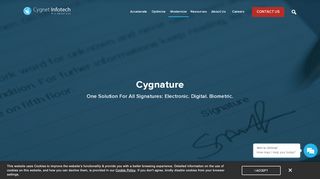 
                            2. Cygnature - Cygnet Infotech