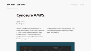 
                            8. Cynosure AMPS — DAVID TETRAULT