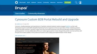 
                            7. Cynosure Custom B2B Portal Rebuild and Upgrade | Drupal.org