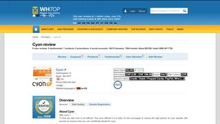 
                            8. Cyon Review 2019. Is cyon.ch good web hosting in ... - WHTop