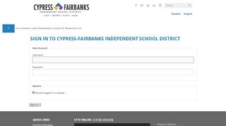 
                            3. Cypress-Fairbanks Independent School District :: Login