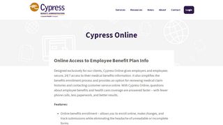 
                            3. Cypress Online & Benefits Enrollment | Cypress