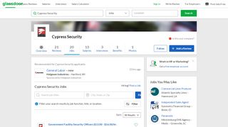 
                            8. Cypress Security Jobs | Glassdoor