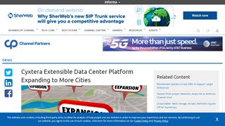 
                            8. Cyxtera Extensible Data Center Platform Expanding to More Cities