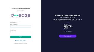 
                            4. D-EDGE - Accès client - login.availpro.com