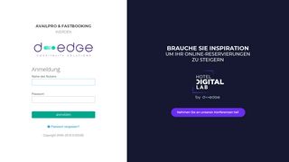 
                            1. D-EDGE - Kundenzugang - login.availpro.com