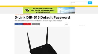 
                            11. D-Link DIR-615 Default Password - Lifewire