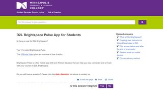 
                            9. D2L Brightspace Pulse App for Students